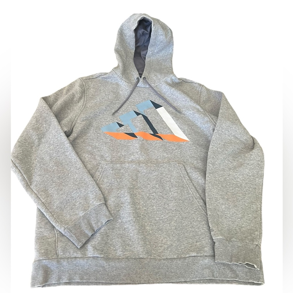 adidas Gray Hoodie with Graphic Design